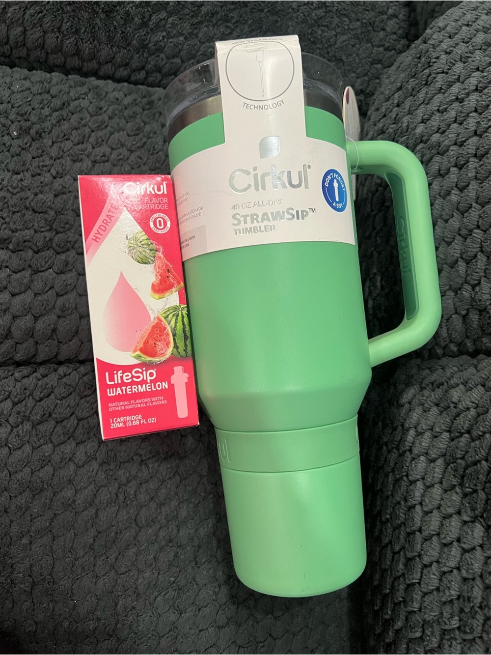 Cirkul 40oz StrawSip Tumbler in Mint Green